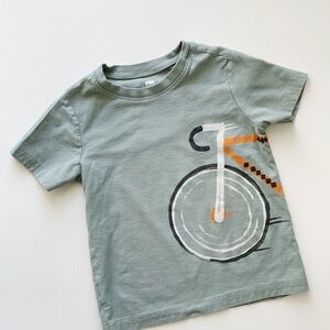 Tea Collection Short Sleeve Tee Bicycle Graphic Tee Shirt Boys’ Size 4